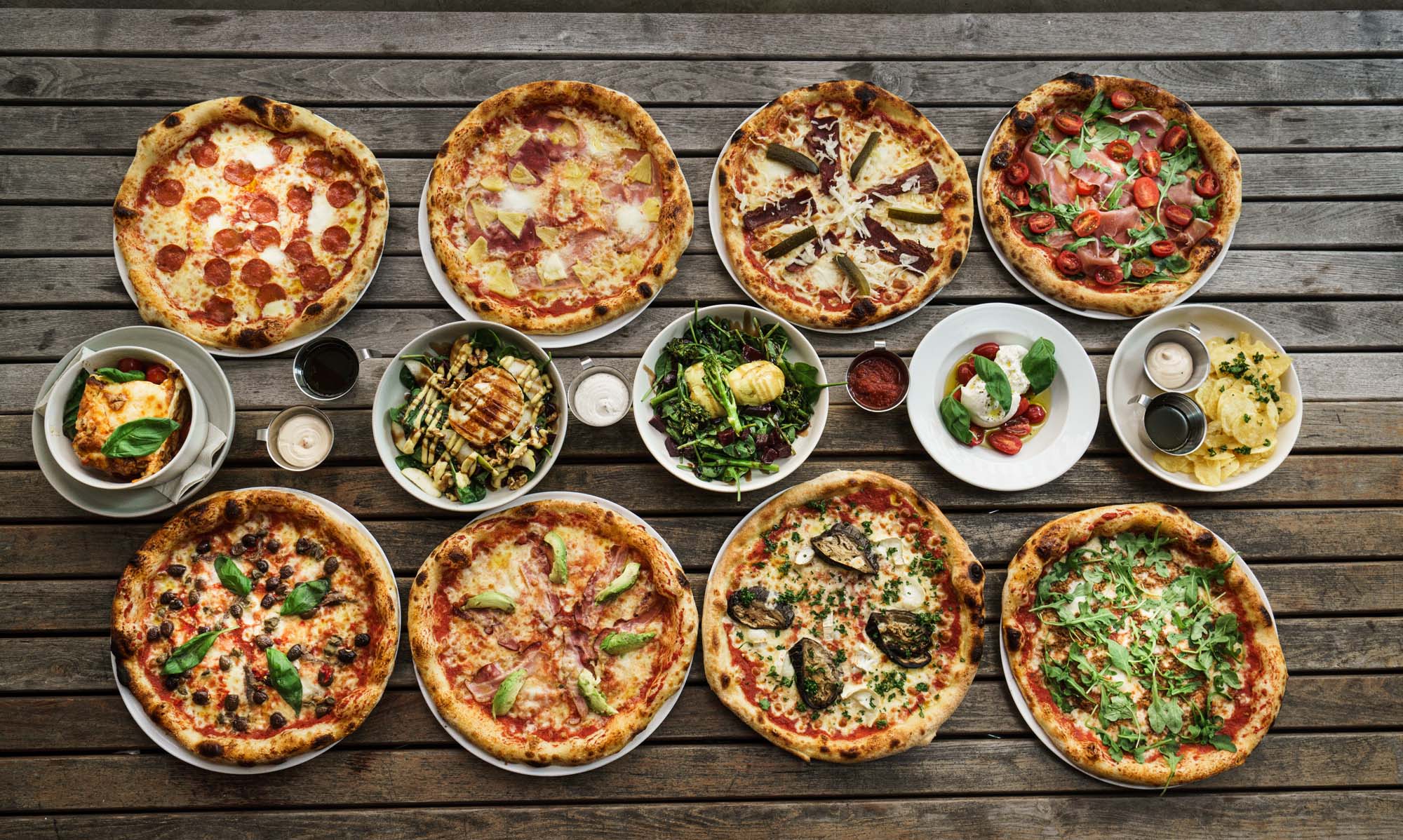 Putte’s pizzoja valmiina jaettavaksi